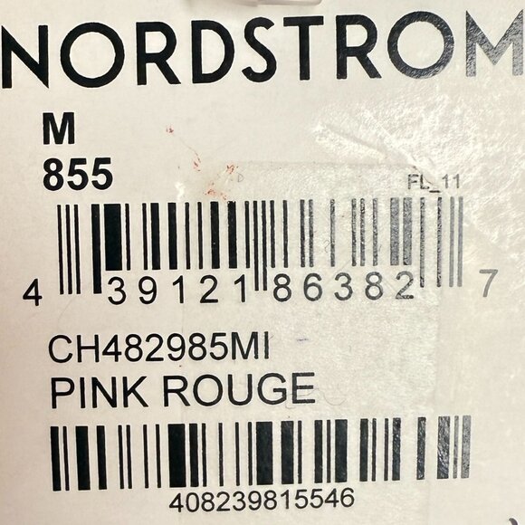 NWT Women's CHELSEA 28 Swiss Dot One-Shoulder Midi Dress "Pink Rouge" |‎ Size M - Picture 12 of 14